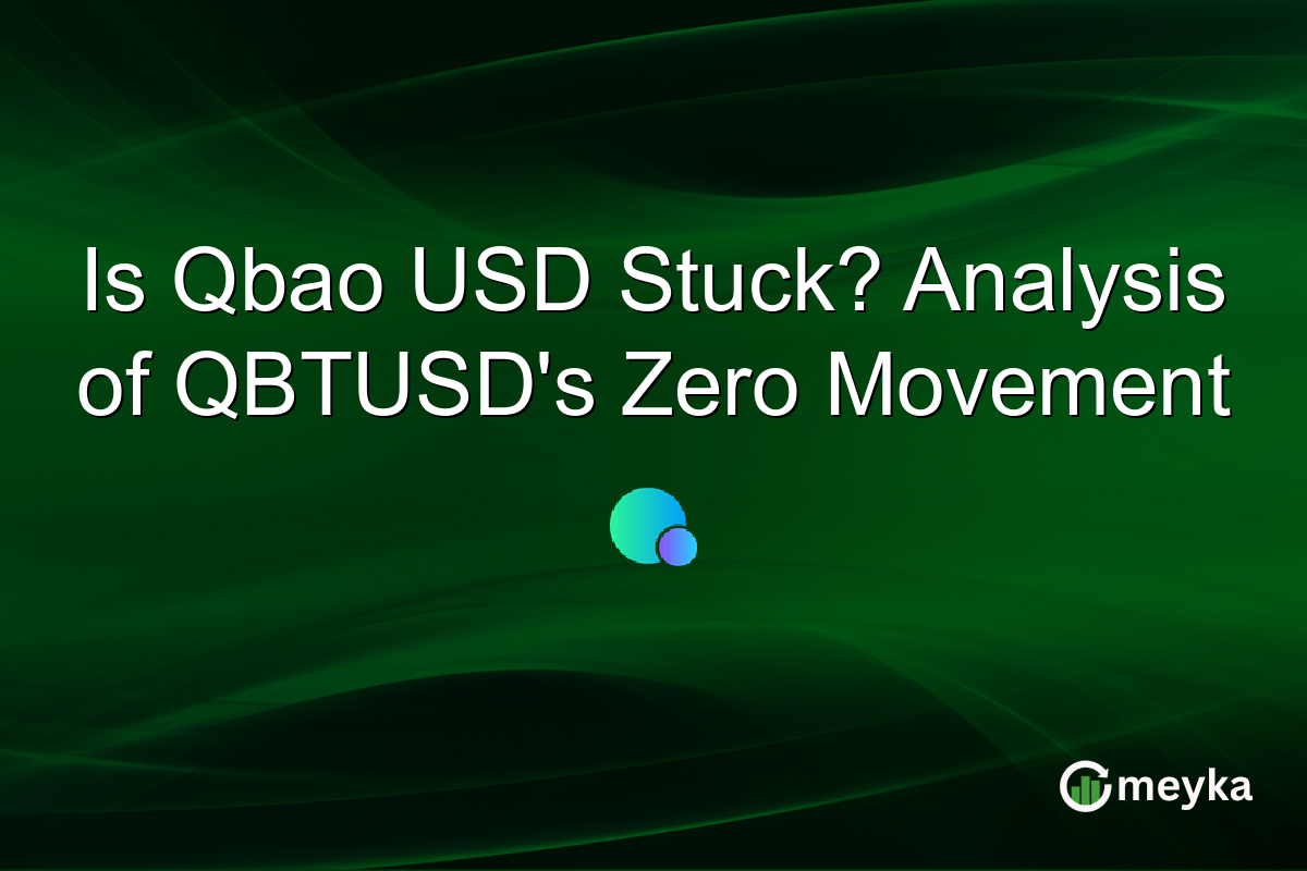 Is Qbao USD Stuck? Analysis of QBTUSD's Zero Movement