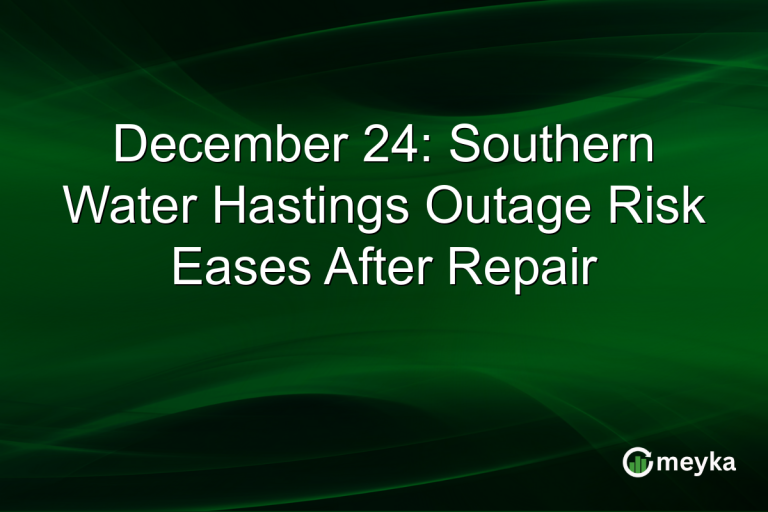 December 24: Southern Water Hastings Outage Risk Eases After Repair