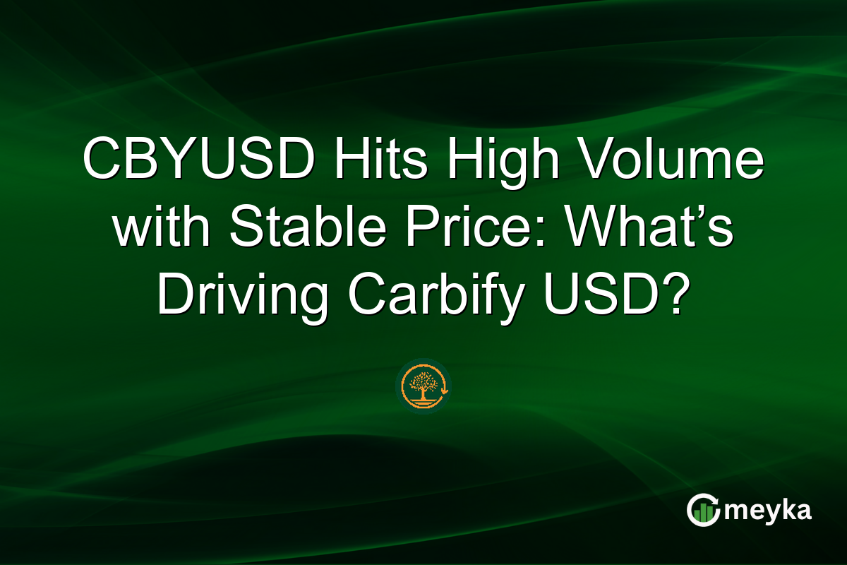 CBYUSD Hits High Volume with Stable Price: What’s Driving Carbify USD?