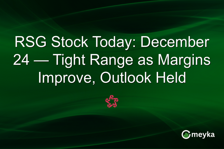 RSG Stock Today: December 24 — Tight Range as Margins Improve, Outlook Held