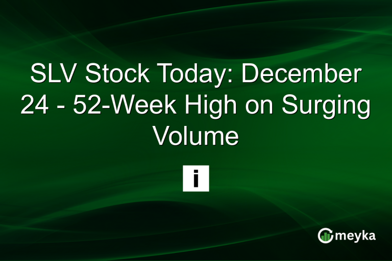 SLV Stock Today: December 24 - 52-Week High on Surging Volume
