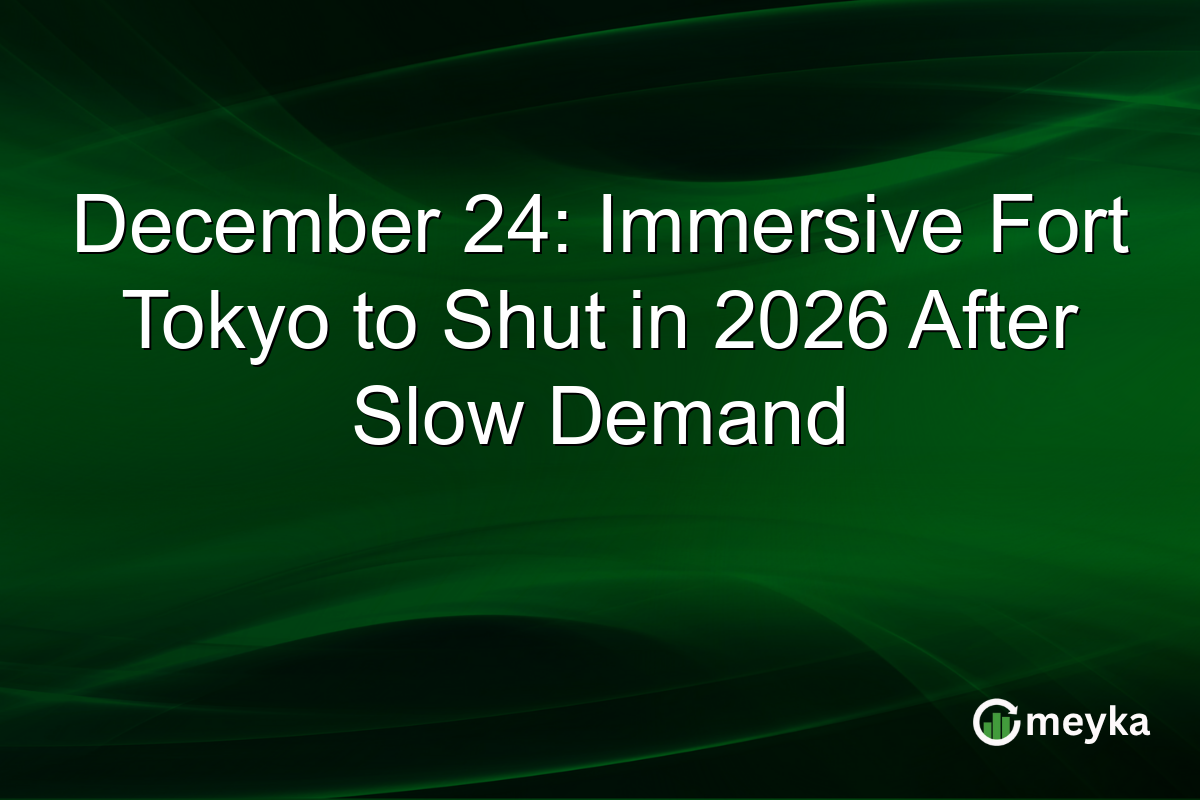 December 24: Immersive Fort Tokyo to Shut in 2026 After Slow Demand
