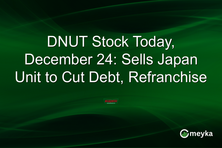 DNUT Stock Today, December 24: Sells Japan Unit to Cut Debt, Refranchise