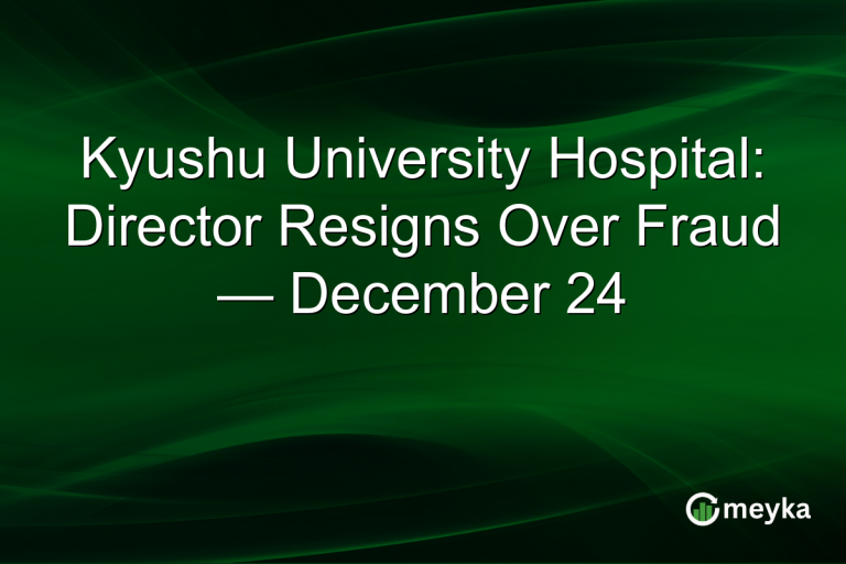 Kyushu University Hospital: Director Resigns Over Fraud — December 24