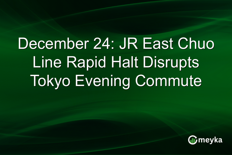 December 24: JR East Chuo Line Rapid Halt Disrupts Tokyo Evening Commute