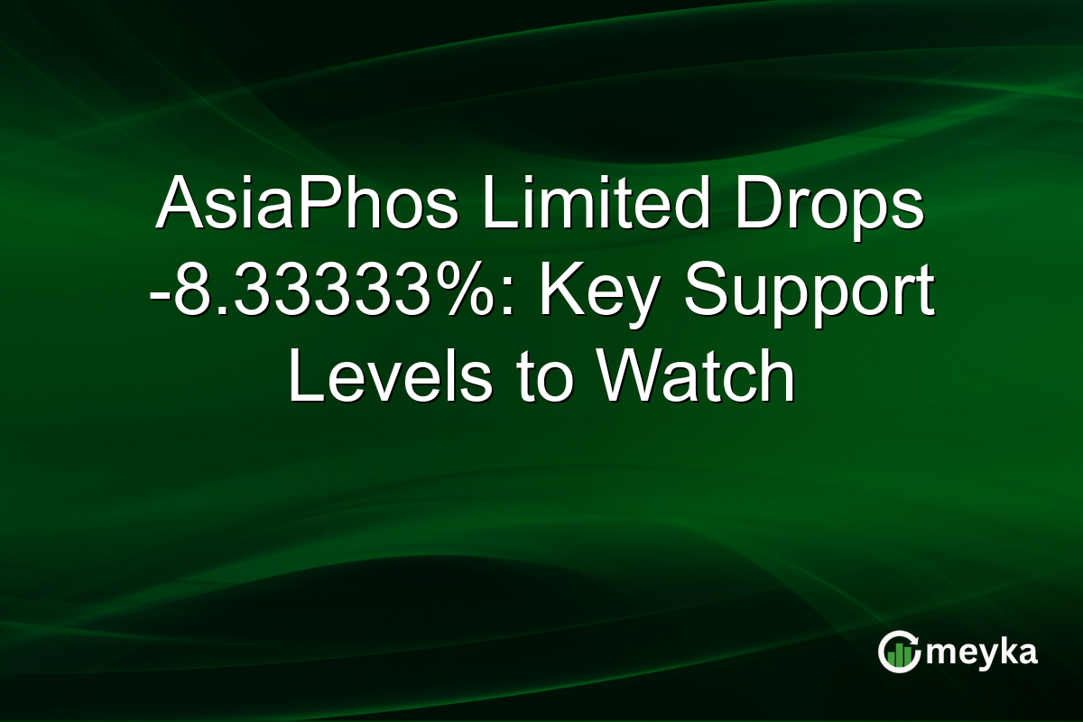 AsiaPhos Limited Drops -8.33333%: Key Support Levels to Watch
