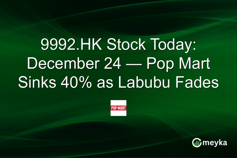 9992.HK Stock Today: December 24 — Pop Mart Sinks 40% as Labubu Fades