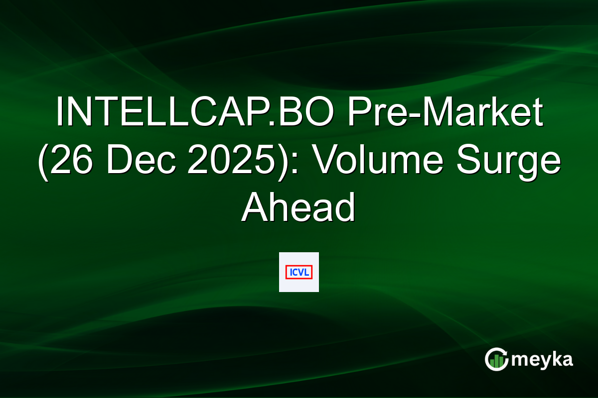INTELLCAP.BO Pre-Market (26 Dec 2025): Volume Surge Ahead