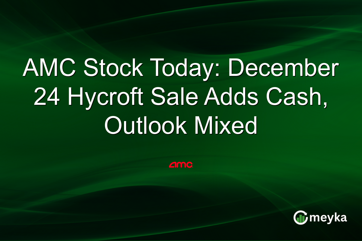 AMC Stock Today: December 24 Hycroft Sale Adds Cash, Outlook Mixed