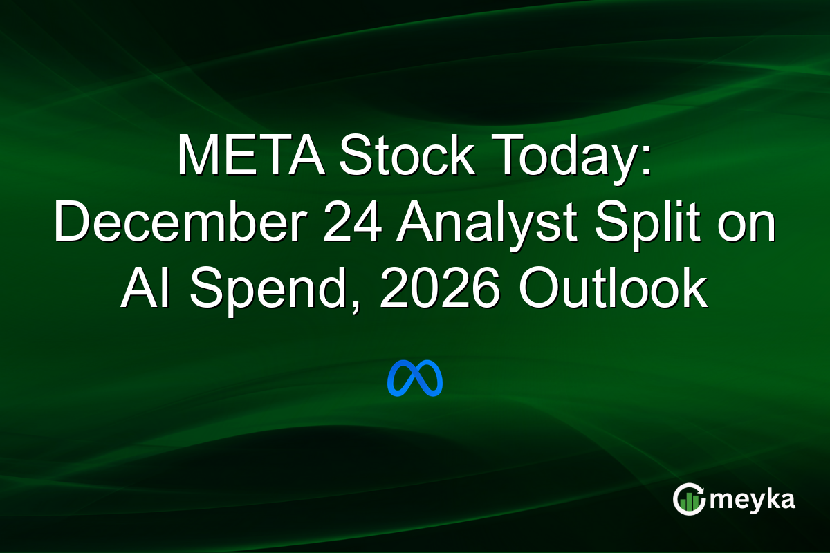 META Stock Today: December 24 Analyst Split on AI Spend, 2026 Outlook