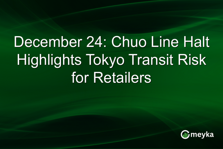 December 24: Chuo Line Halt Highlights Tokyo Transit Risk for Retailers