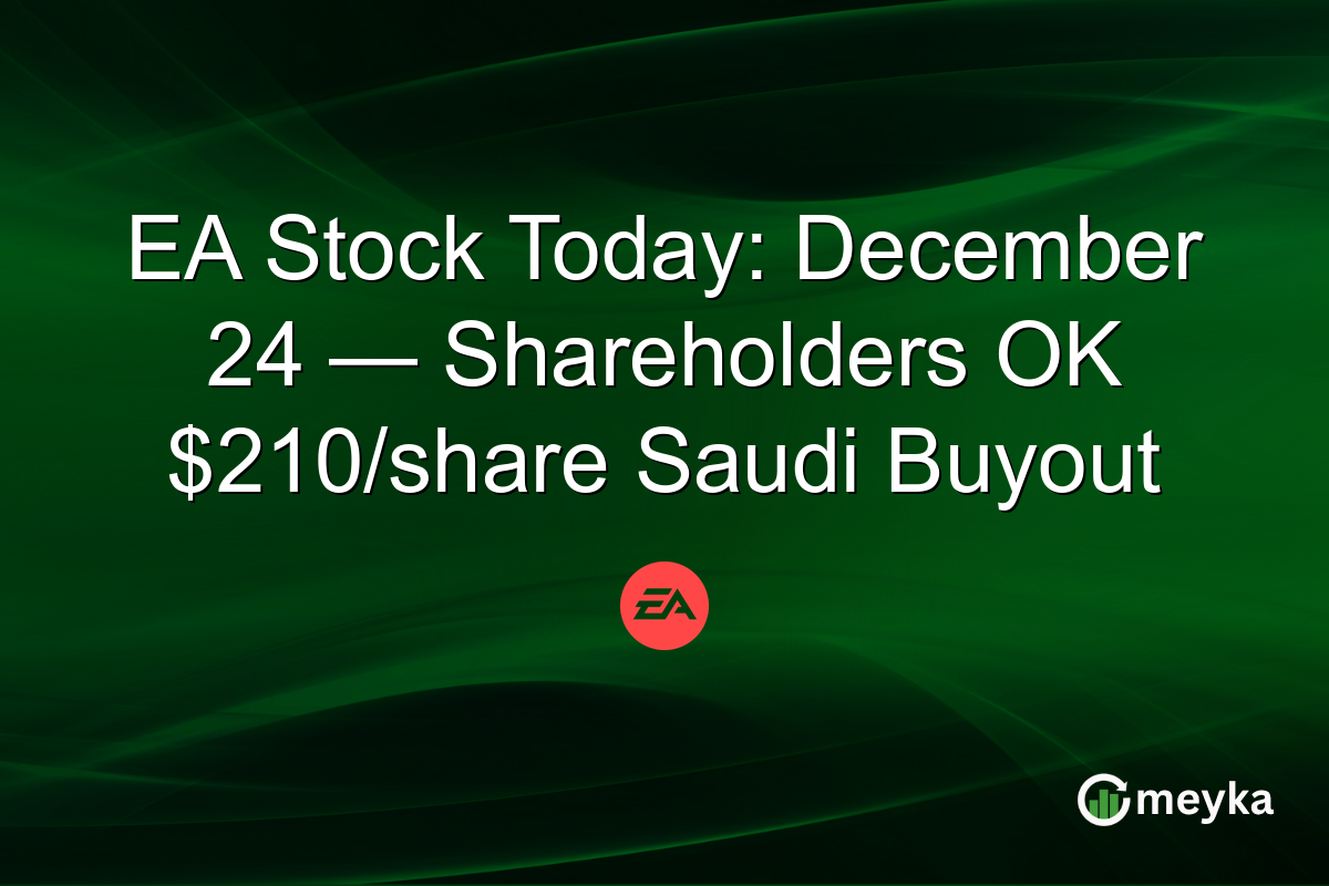 EA Stock Today: December 24 — Shareholders OK $210/share Saudi Buyout