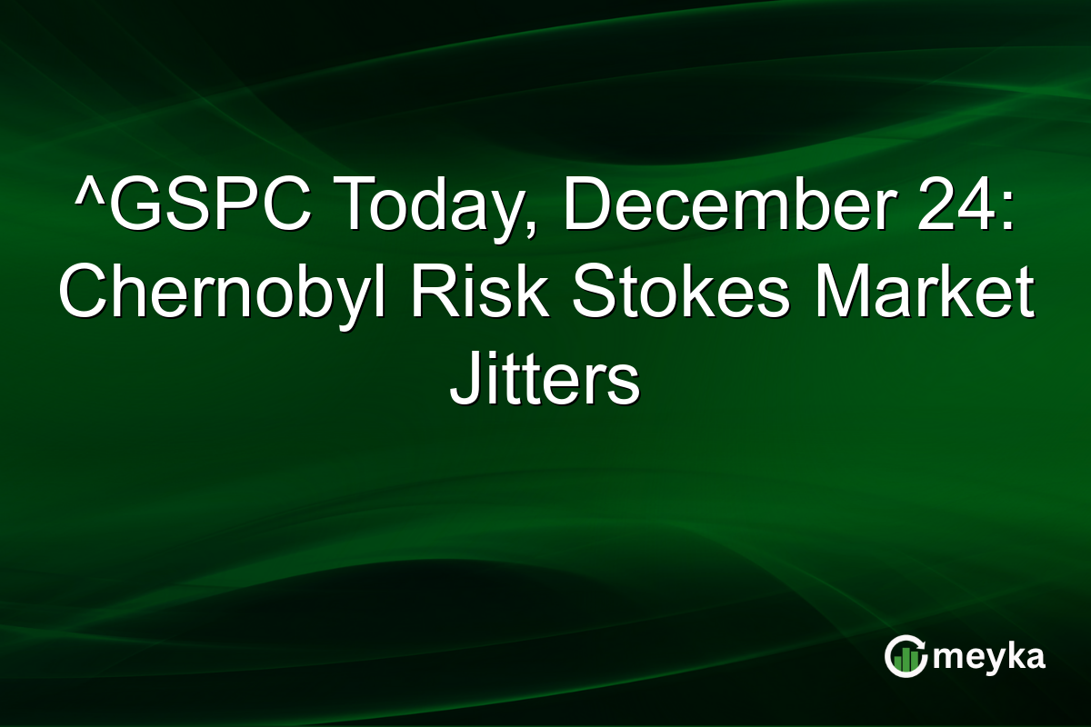 ^GSPC Today, December 24: Chernobyl Risk Stokes Market Jitters