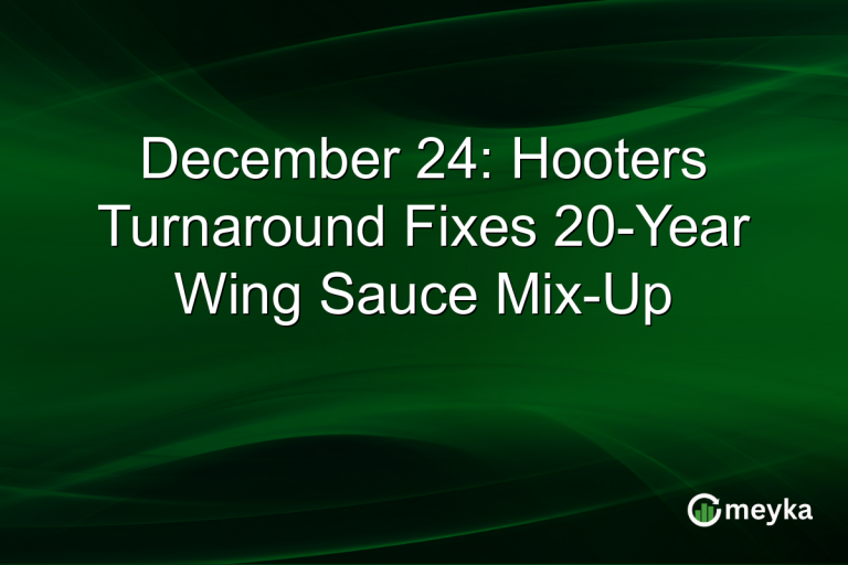December 24: Hooters Turnaround Fixes 20-Year Wing Sauce Mix-Up