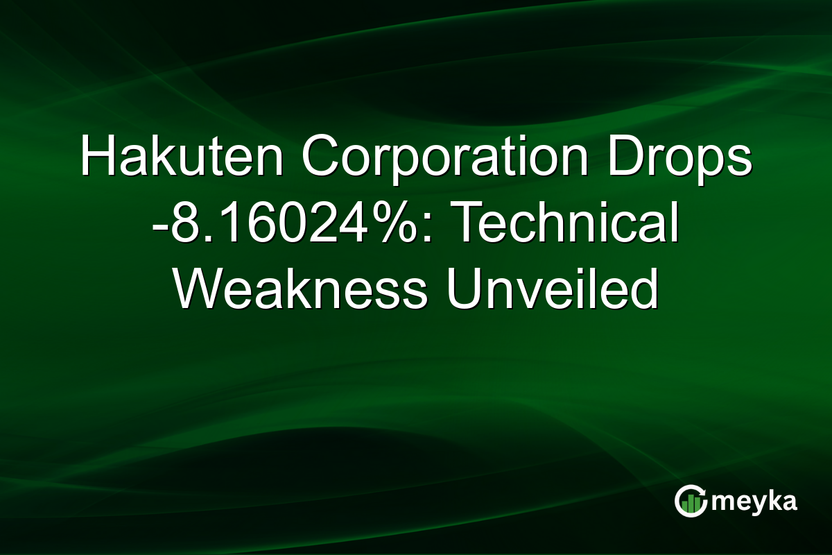 Hakuten Corporation Drops -8.16024%: Technical Weakness Unveiled