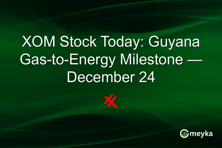 XOM Stock Today: Guyana Gas-to-Energy Milestone — December 24