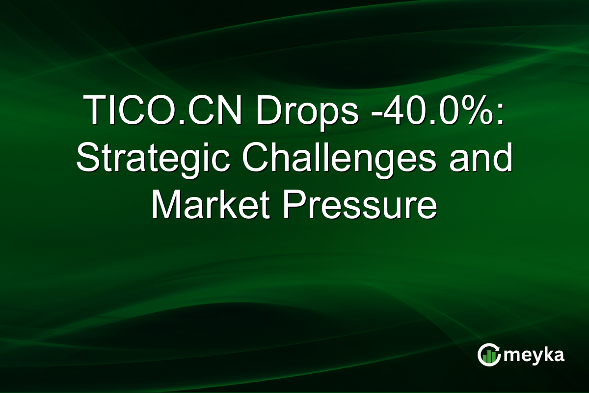 TICO.CN Drops -40.0%: Strategic Challenges and Market Pressure