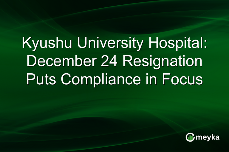 Kyushu University Hospital: December 24 Resignation Puts Compliance in Focus