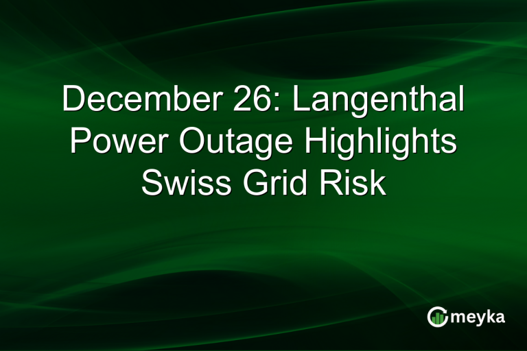 December 26: Langenthal Power Outage Highlights Swiss Grid Risk