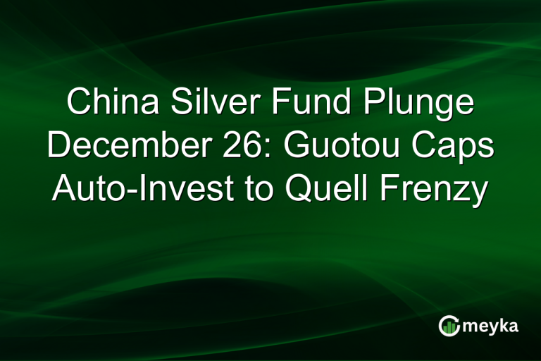 China Silver Fund Plunge December 26: Guotou Caps Auto-Invest to Quell Frenzy