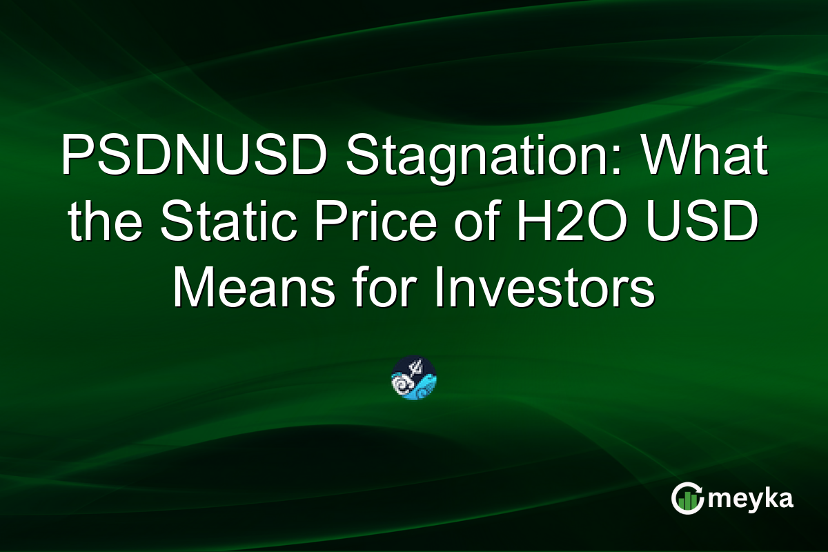 PSDNUSD Stagnation: What the Static Price of H2O USD Means for Investors