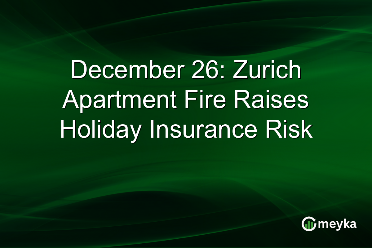 December 26: Zurich Apartment Fire Raises Holiday Insurance Risk