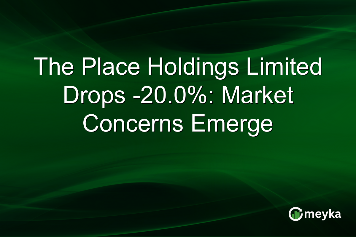 The Place Holdings Limited Drops -20.0%: Market Concerns Emerge