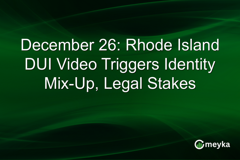 December 26: Rhode Island DUI Video Triggers Identity Mix-Up, Legal Stakes