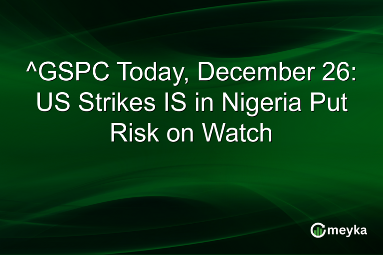^GSPC Today, December 26: US Strikes IS in Nigeria Put Risk on Watch