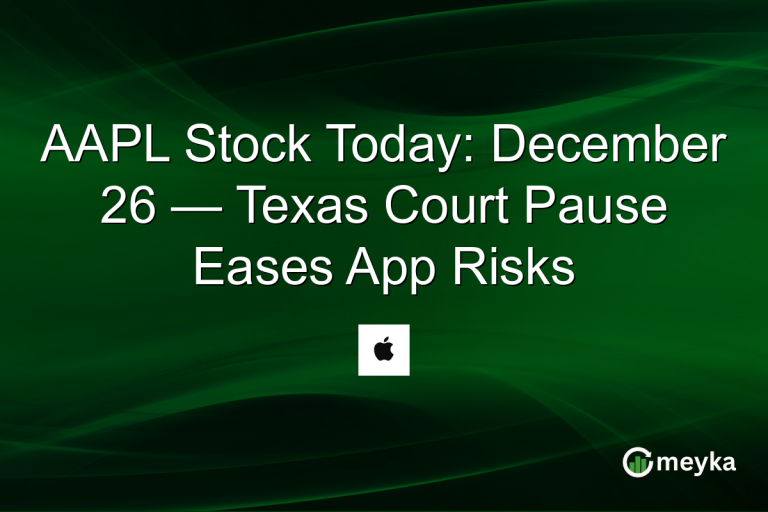 AAPL Stock Today: December 26 — Texas Court Pause Eases App Risks
