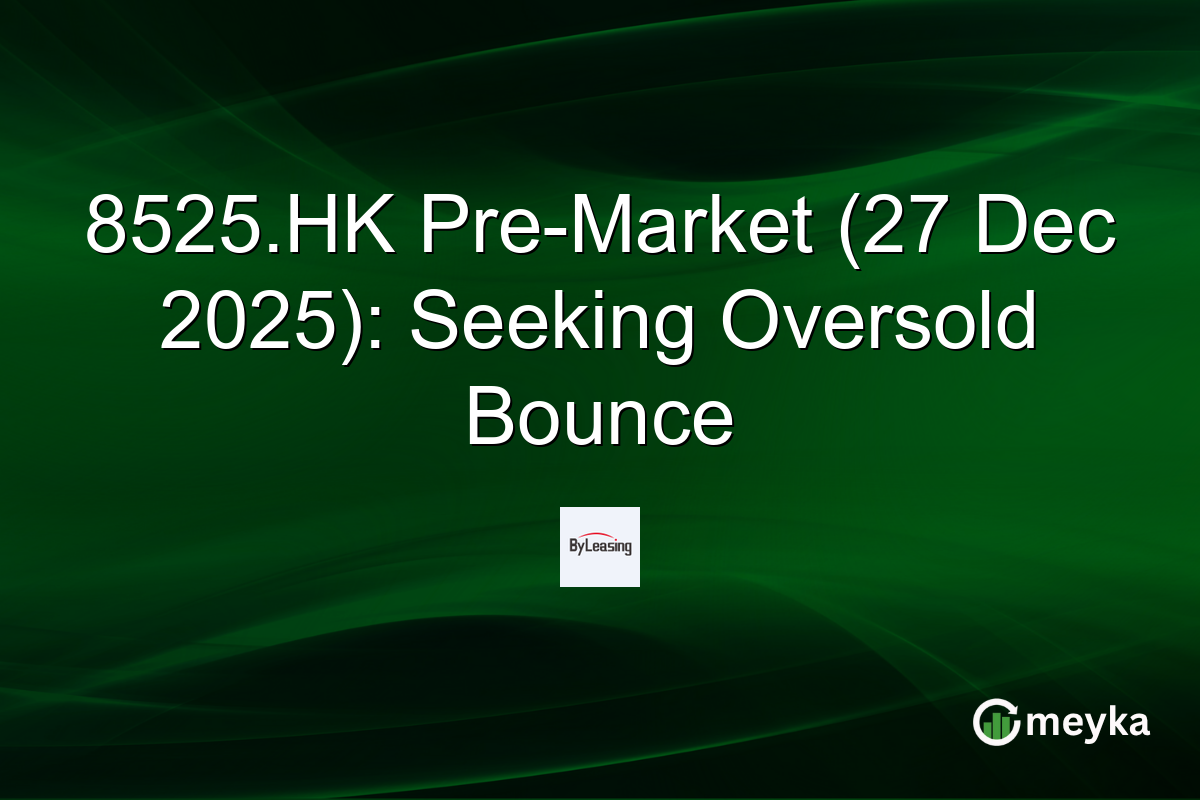 8525.HK Pre-Market (27 Dec 2025): Seeking Oversold Bounce