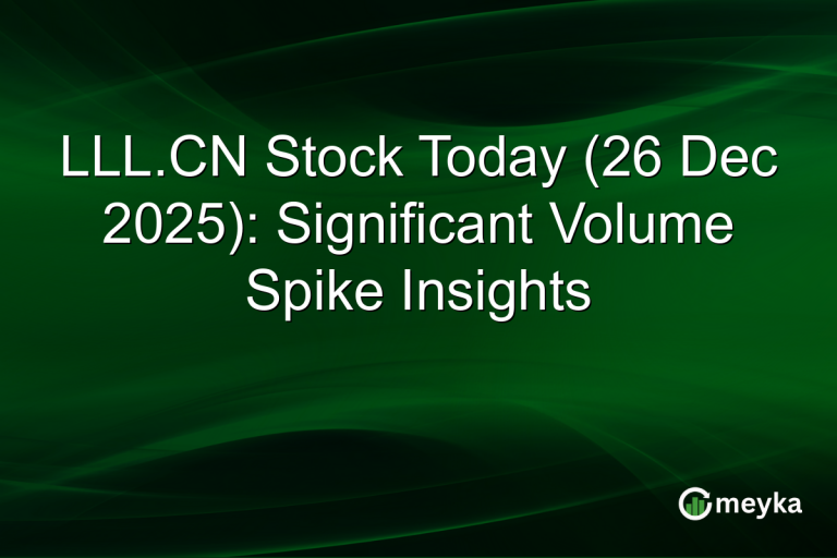 LLL.CN Stock Today (26 Dec 2025): Significant Volume Spike Insights