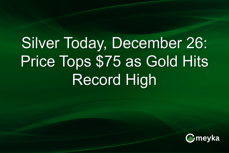 Silver Today, December 26: Price Tops $75 as Gold Hits Record High