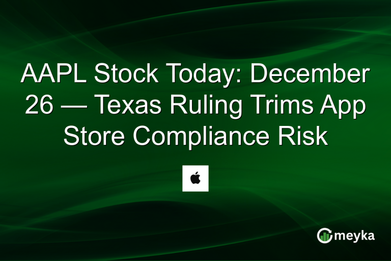 AAPL Stock Today: December 26 — Texas Ruling Trims App Store Compliance Risk
