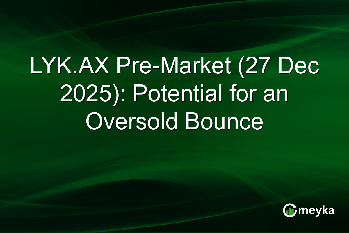 LYK.AX Pre-Market (27 Dec 2025): Potential for an Oversold Bounce