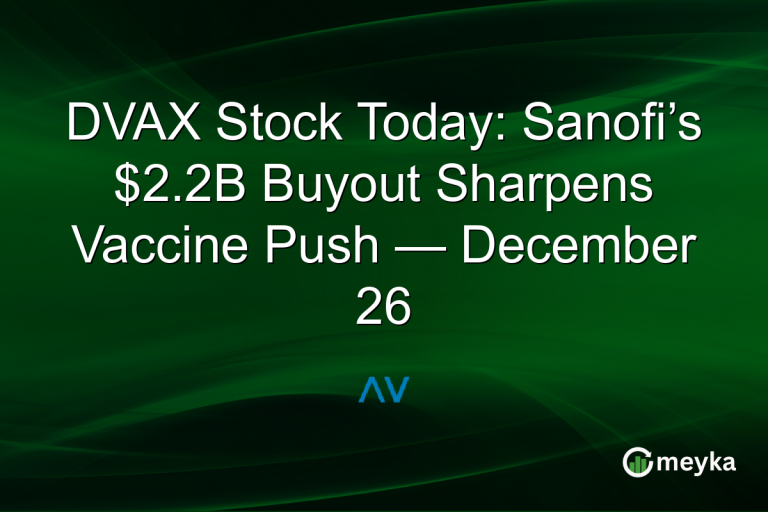 DVAX Stock Today: Sanofi’s $2.2B Buyout Sharpens Vaccine Push — December 26