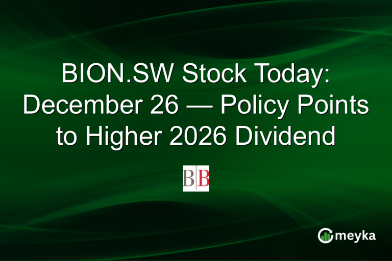 BION.SW Stock Today: December 26 — Policy Points to Higher 2026 Dividend