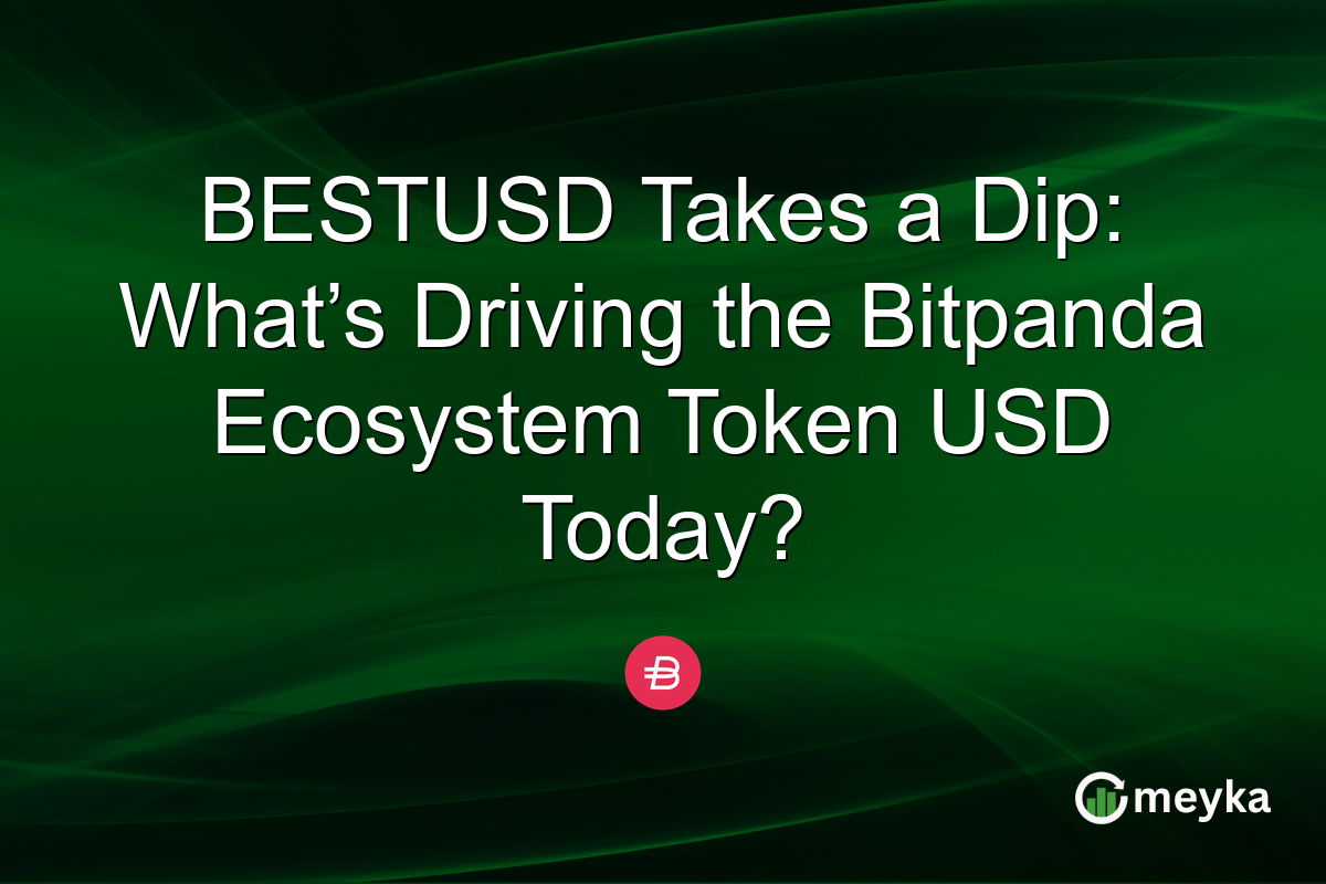 BESTUSD Takes a Dip: What’s Driving the Bitpanda Ecosystem Token USD Today?