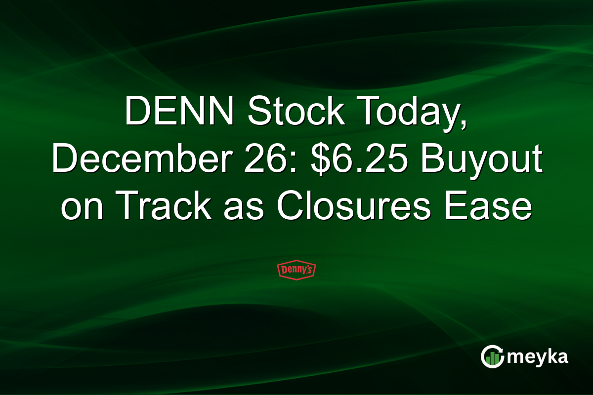 DENN Stock Today, December 26: $6.25 Buyout on Track as Closures Ease