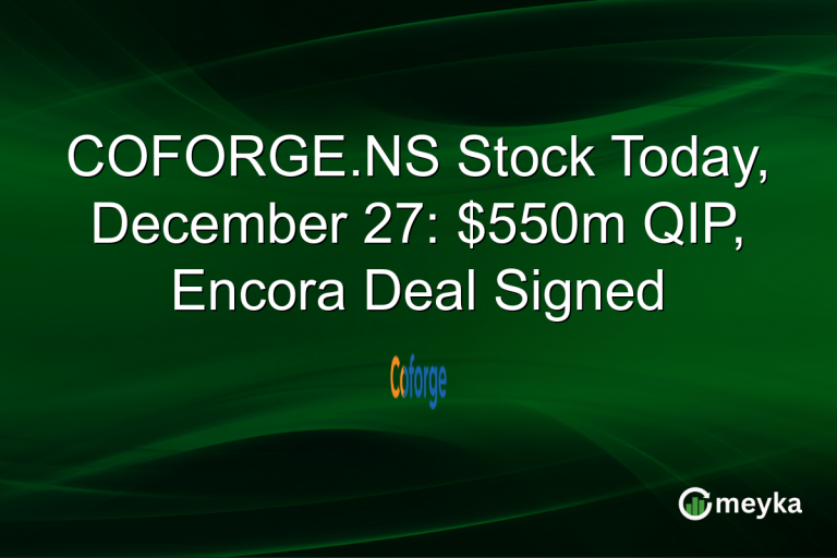 COFORGE.NS Stock Today, December 27: $550m QIP, Encora Deal Signed