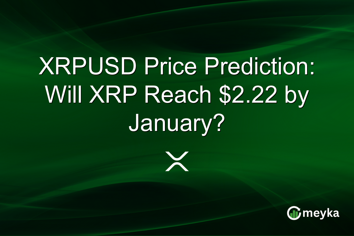 XRPUSD Price Prediction: Will XRP Reach $2.22 by January?