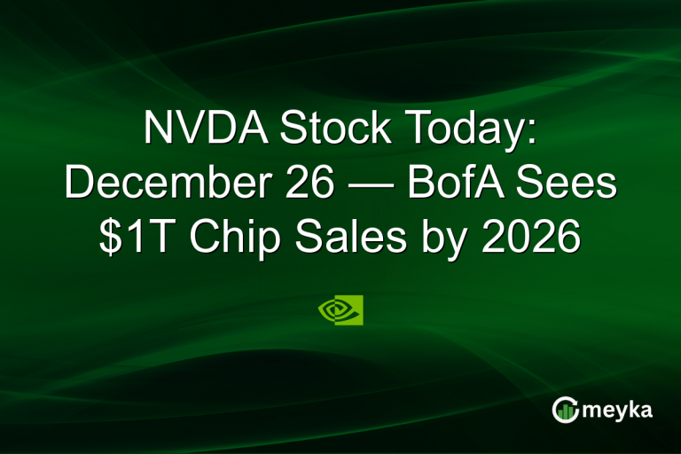 NVDA Stock Today: December 26 — BofA Sees $1T Chip Sales by 2026