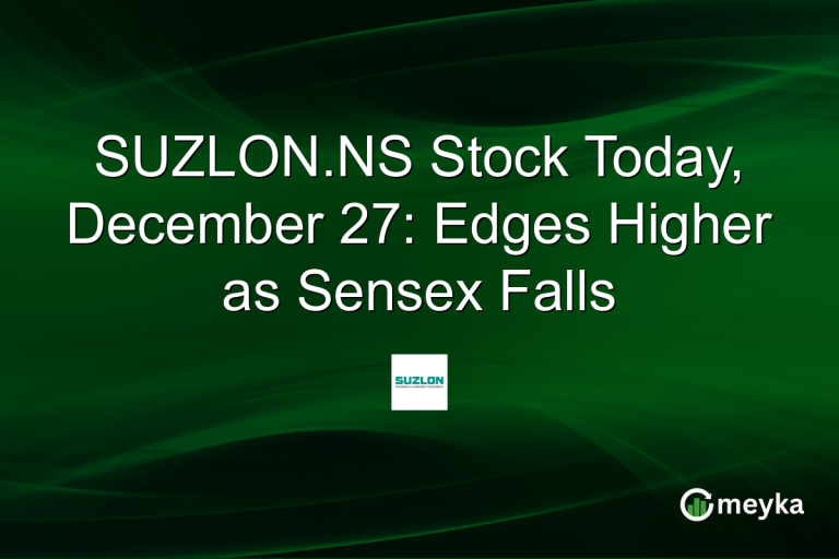 SUZLON.NS Stock Today, December 27: Edges Higher as Sensex Falls