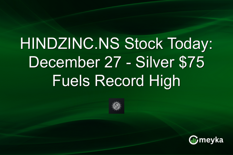 HINDZINC.NS Stock Today: December 27 - Silver $75 Fuels Record High