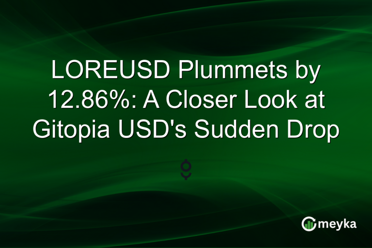 LOREUSD Plummets by 12.86%: A Closer Look at Gitopia USD's Sudden Drop