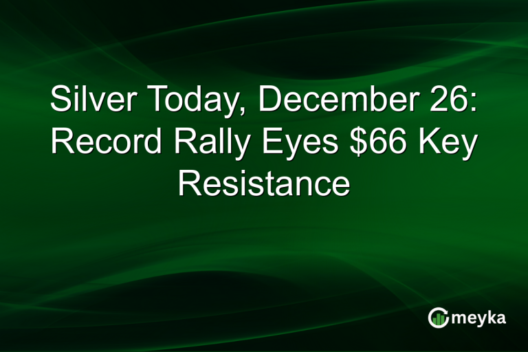 Silver Today, December 26: Record Rally Eyes $66 Key Resistance