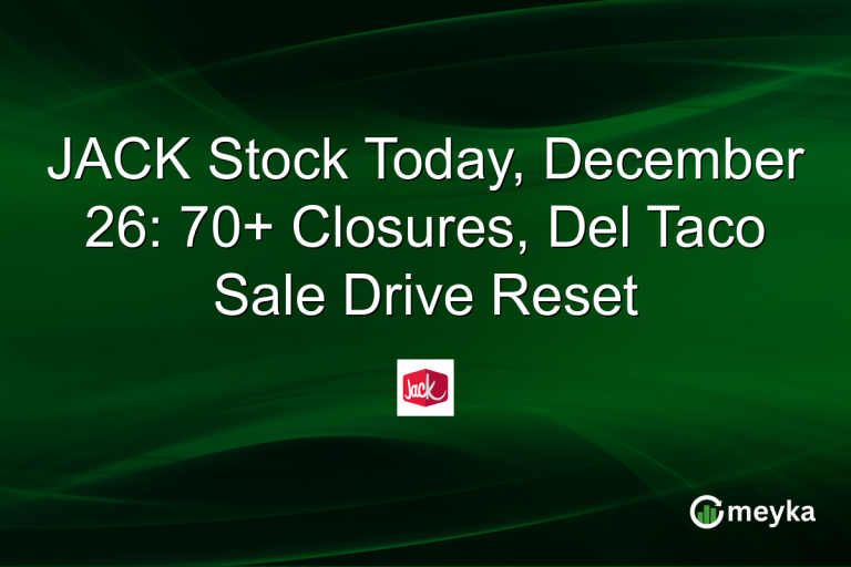 JACK Stock Today, December 26: 70+ Closures, Del Taco Sale Drive Reset