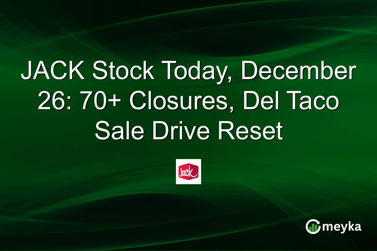 JACK Stock Today, December 26: 70+ Closures, Del Taco Sale Drive Reset