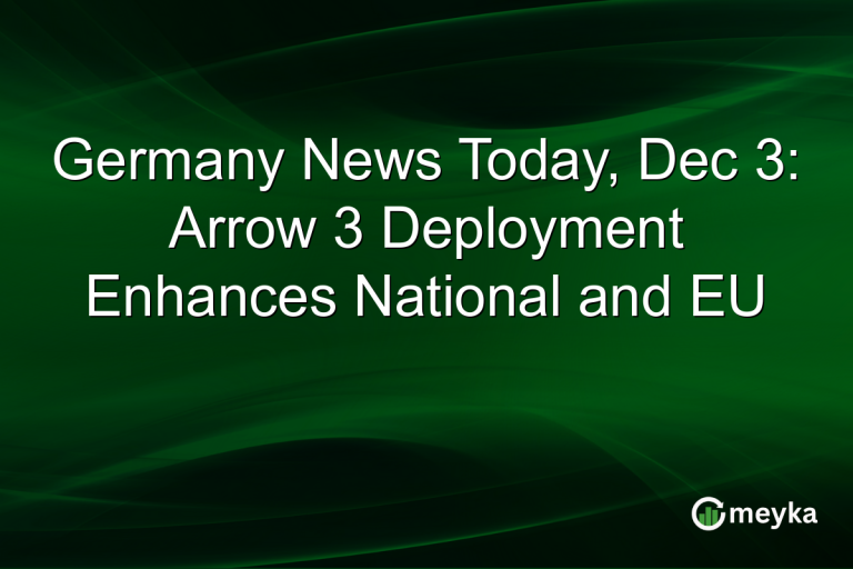 Germany News Today, Dec 3: Arrow 3 Deployment Enhances National and EU