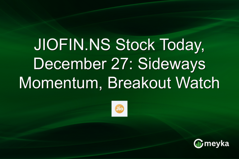 JIOFIN.NS Stock Today, December 27: Sideways Momentum, Breakout Watch